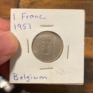 1 Fronc Belgium coin